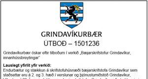 11.11.2015 Bæjarskrifstofur Grindavíkur, Innanhússbreytingar