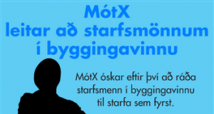 MótX leitar að starfsmönnum í byggingavinnu