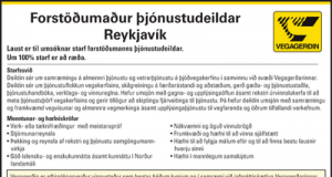Forstöðumaður þjónustudeildar hjá Vegagerðinni í Reykjavík