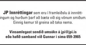 Vanir smiðir óskast