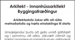 Arkitekt – Innanhúsarkitekt – Byggingafræðingur
