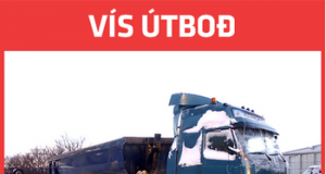 20.01.2016 Tjónaður Volvo FH 6×4 árg. 2006 og Langendorf malarvagn