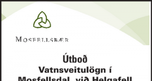 25.02.2016 Vatnsveitulögn Í Mosfellsdal, við Helgafell