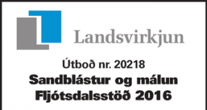 22.03.2016 Landsvirkjun, Sandblástur og málun Fljótsdalsstöð 2016
