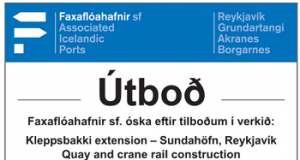 28,04.2016 Faxaflóahafnir, Kleppsbakki stækkun Sundarhöfn, Reykjavík