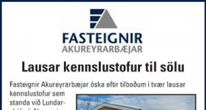 13.04.2016 Fasteignir Akureyrarbæjar, Lausar kennslustofur til sölu