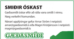 Smiðir óskast til Gæðasmíði