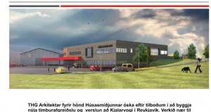 19.04.2016 Húsasmiðjan, nýbygging timburafgreiðslu og verslunar Kjalarvogi Rvik