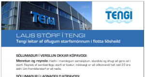 Laus störf í Tengi