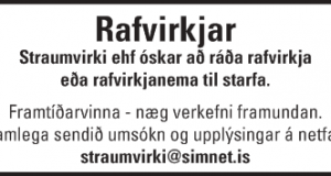 Rafvirkjar óskast til starfa
