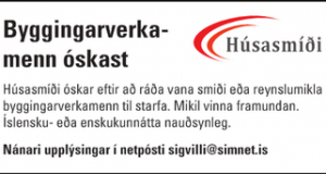 Byggingaverkamenn óskast