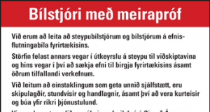 Bílstjóri með meirapróf