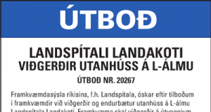 29.03.2016 Landspítali Landakoti, Viðgerðir utanhúss á L-álmu