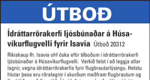 03.05.2016 Húsavíkurflugvöllur,, Ídráttarrörakerfi ljósbúnaðar