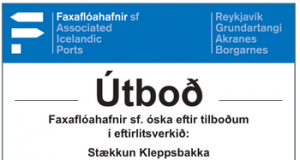 19.05.2016 Faxaflóahafnir, Stækkun Kleppsbakka, umsjón og eftirlit