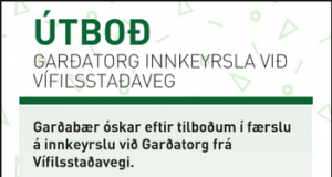 24.05.2016 Garðabær: Garðatorg innkeyrsla við Vífilstaðaveg
