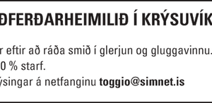 Smiður óskast