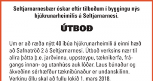 11.08.2016 Seltjarnarnesbær, bygging nýs hjúkrunarheimilis