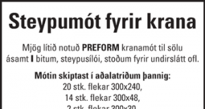 Steypumót fyrir krana
