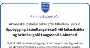 19.07.2016 Uppbygging á sundlaugarsvæði Jaðarbakka