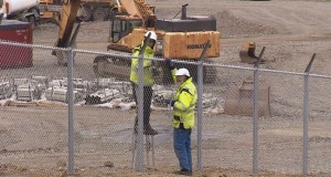 Þeir nota stultur til að létta sér störfin