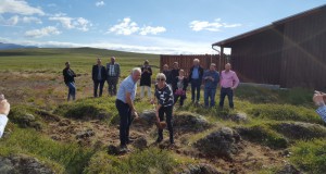 Skóflustunga tekin að viðbyggingu við veiðihúsið við Laxá á Ásum