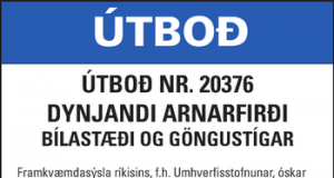 27.07.2016 Dynjandi Arnarfirði, Gerð bílastæðis og göngustíga