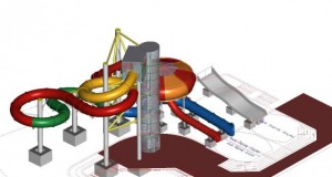 23.08.2016 Framkvæmdir vegna rennibrauta og heitra potta á svæði Sundlaugar Akureyrar