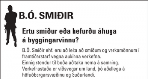 Ertu smiður eða hefurðu áhuga á byggingarvinnu?