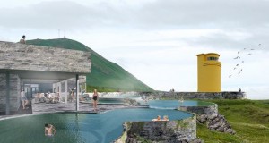 Fyrsta skóflustungan að sjóböðum við Húsavík tekin