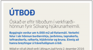 19.09.2016 Verkfræðihönnun fyrir Sólvang hjúkrunarheimili