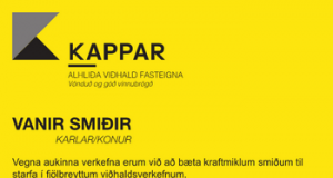 Vanir smiðir óskast