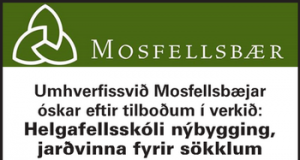 17.11.2016 Helgafellsskóli nýbygging, jarðvinna fyrir sökklum