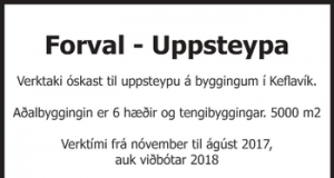 Verktaki óskast til uppsteypu á byggingum í Keflavík