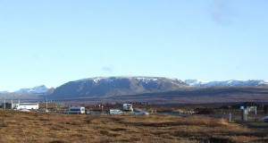 Framkvæmdir eru hafnar við stækkun gestastofu þjóðgarðsins á Þingvöllum