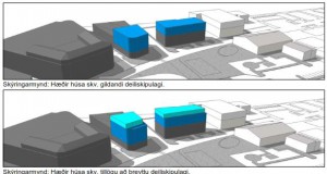 Tillaga að fimm hæða húsum í Vestmannaeyjum