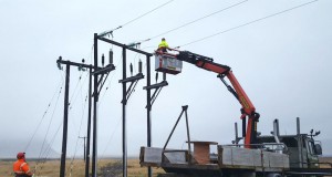 Jarðstrengur tengdur undir Eyjafjöllum