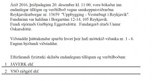 Uppbygging – Vesturbugt í Reykjavík – bókun endanlegra tillagna og verðtilboða
