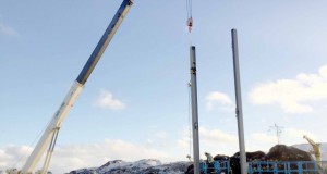 Viðbygging frystigeymslu VSV rís í Vestmanneyjum