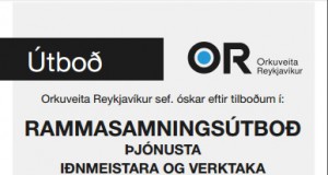 02.03.2017 Orkuveitan: Rammasamningsútboð , Þjónusta iðnmeistara og verktaka