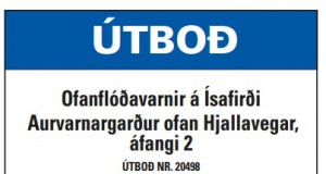 07.03.2017 Ofanflóðavarnir á Ísafirði. Auðvarnargarður ofan Hjallavegar áfangi 2