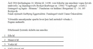 Opnun útboðs: Vogabyggð – svæði 2. gatnagerð og lagnir – Hönnun