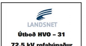 16.03.2017 Landsnet HVO -31 72,5 kV rofabúnaður og uppsetning