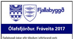 21.03.2017 Ólafsfjörður. Fráveita 2017