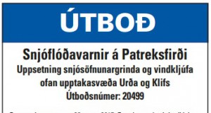 28.03.2017 Snjóflóðavarnir Patreksfirði