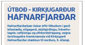 27.03.2017 Kirkjugarðar Hafnarfjarðar. Gerð bílastæða, stígagerð, fráveitu ofl.