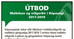 29.03.2017 Kópavogsbær. Malbikun og viðgerðir 2017-2019