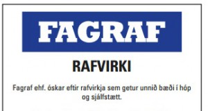 Fagraf óskar eftir rafvirkja