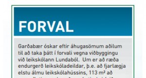 10.05.2017 Garðabær: Viðbygging við leikskólann, forval