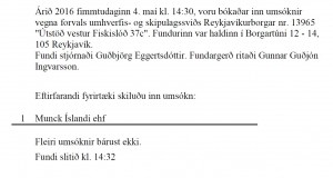 Forval – Bókun umsókna: Útstöð vestur Fiskislóð 37c